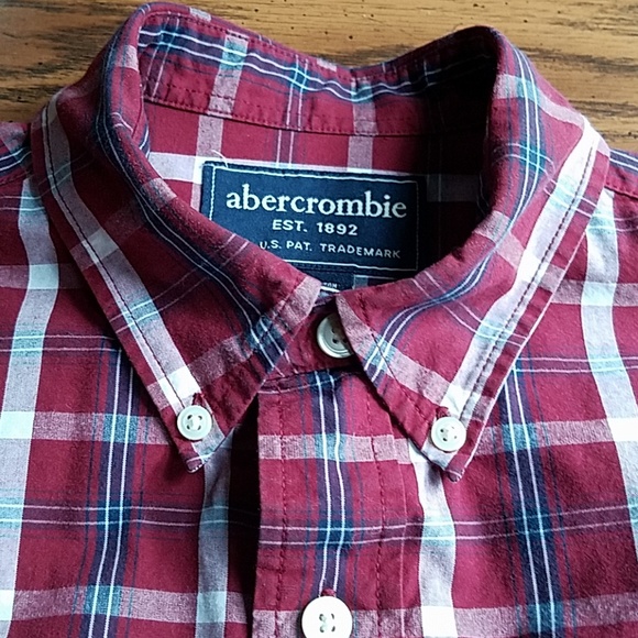 Abercrombie Plaid Long Sleeve Button Down Shirt - Picture 4 of 7